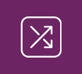 Expand icon with diagonal arrows pointing outward on a purple background.